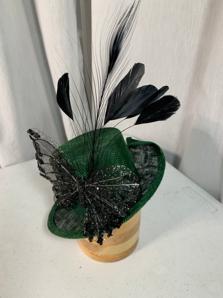 Iona - steampunk mini top hat fascinator