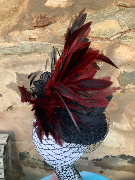 Iona - steampunk mini top hat fascinator