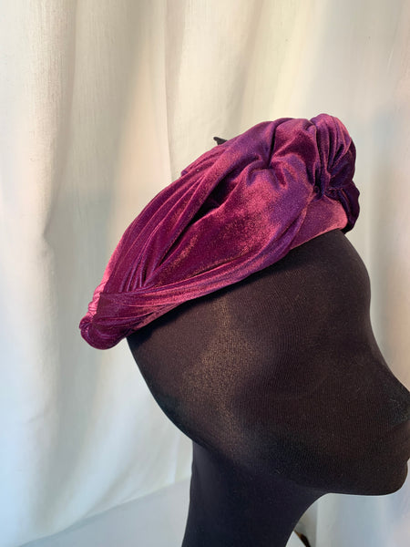 Handmade headband - deep