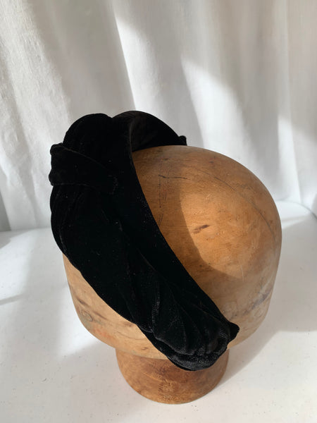 Handmade headband - deep