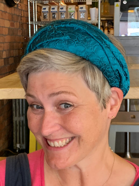 Handmade headband - deep