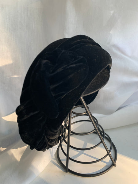 Handmade headband - deep