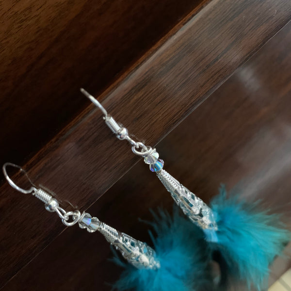 Feather earrings (long)