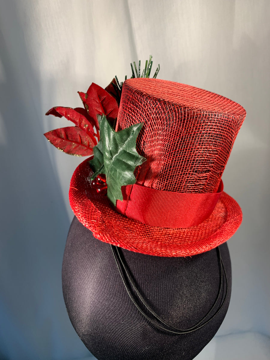 Red mini top deals hat